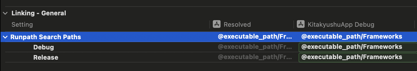 runpath search paths